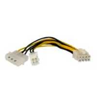 CABLE ADAPTADOR DE 15CM PARA FUENTE DE PODER - ALIMENTACIÓN CPU INTERNO 4 PINES A 8 PINES EPS CON LP4 - HEMBRA A MACHO - STARTECH.COM MOD. EPS48ADAP CABLE ADAPTADOR DE 15CM PARA FUENTE DE PODER - ALIMENTACIÓN CPU INTERNO 4 PINES A 8 PINES EPS CON LP4 - HEMBRA A MACHO - STARTECH.COM MOD. EPS48ADAP